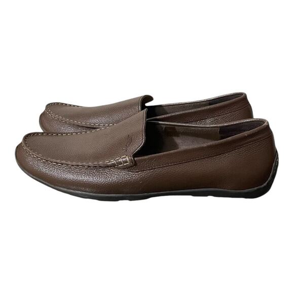 Tommy Bahamas Mens Leather Brown Driving Loafers Size 12 - Picture 3 of 7